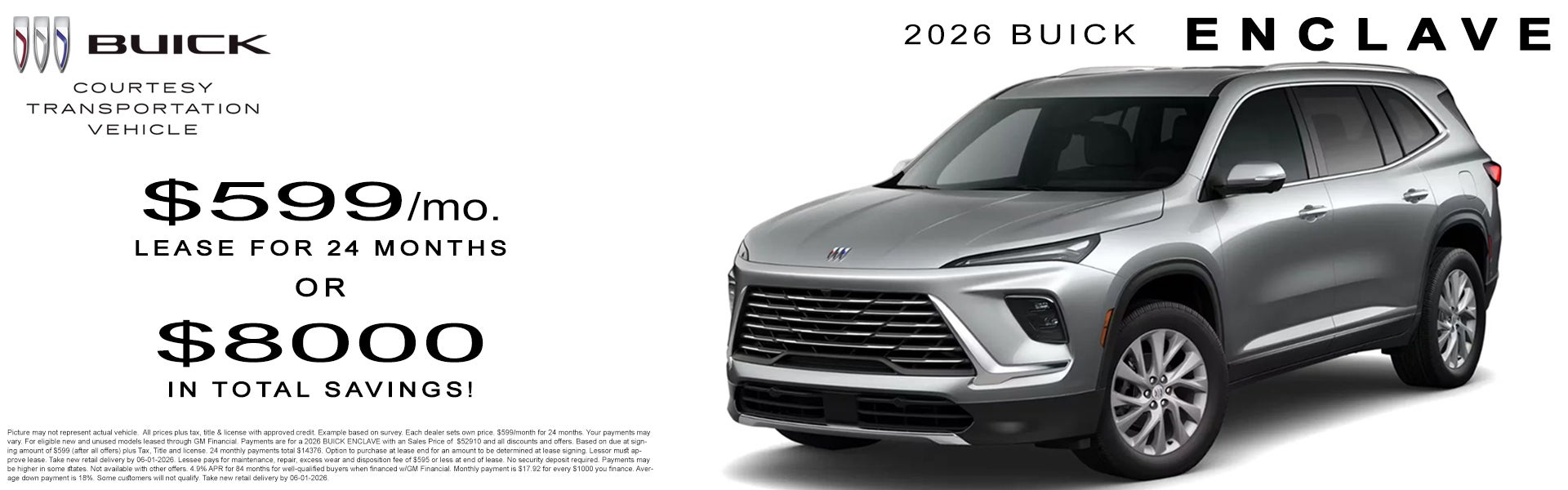 2026 Buick Enclave Offer