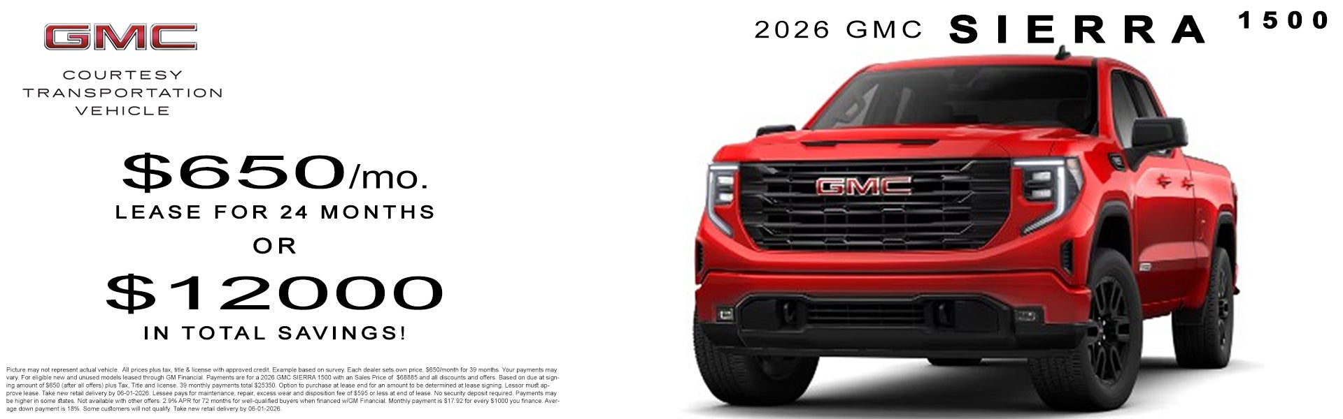 2026 GMC Sierra 1500 Offer