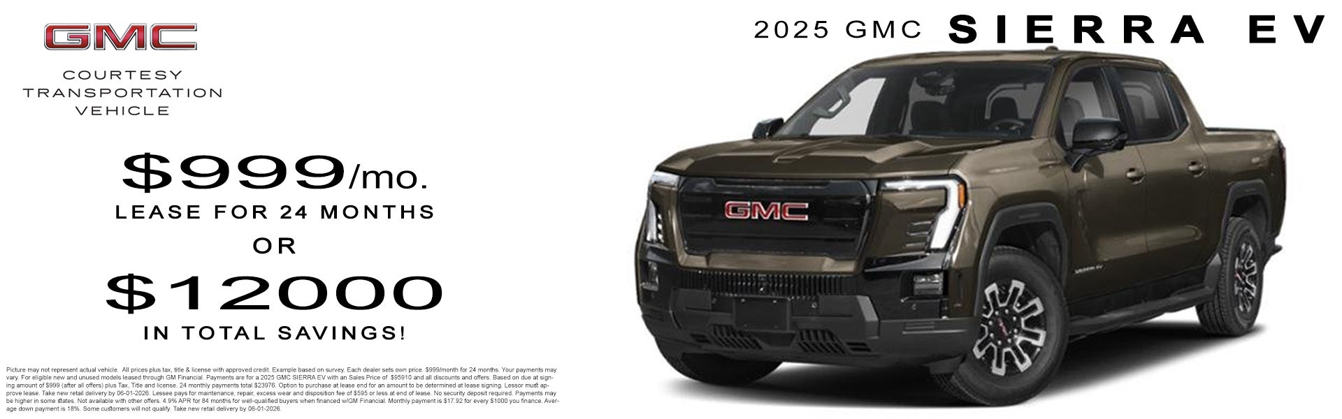 2025 GMC Sierra EV Offer