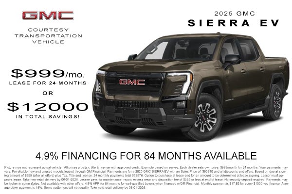 2025 GMC Sierra EV Offer