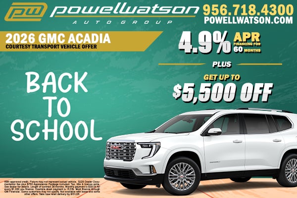 2026 GMC Acadia Offer