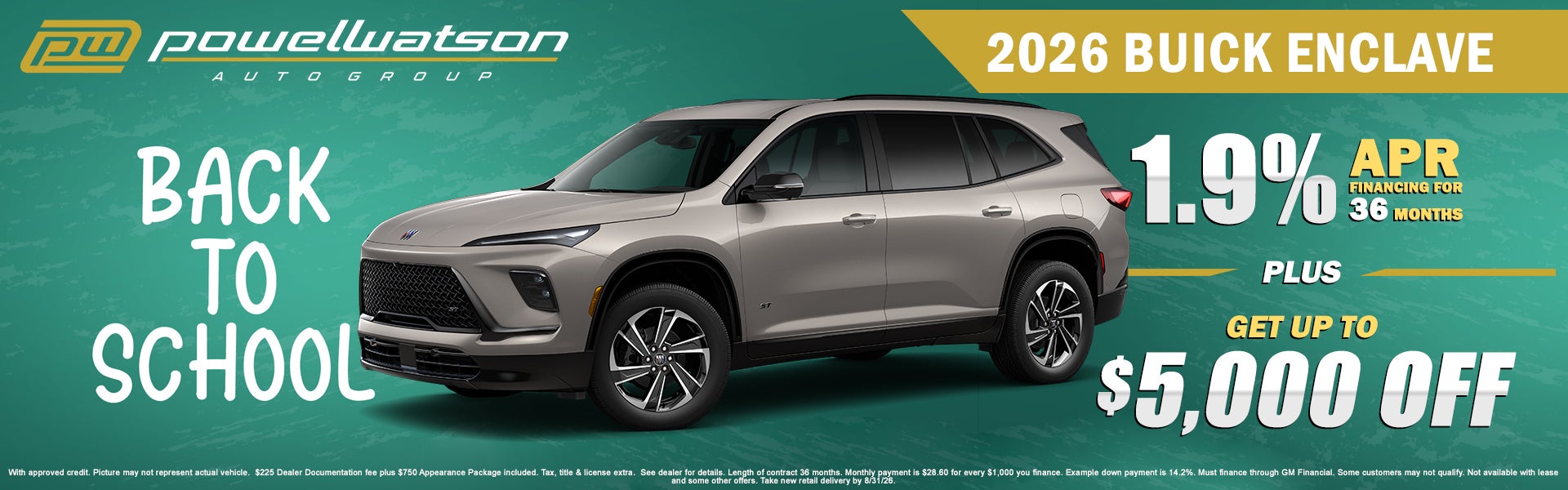 2026 Buick Enclave Offer