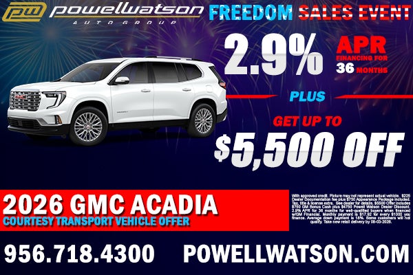 2026 GMC Acadia Offer