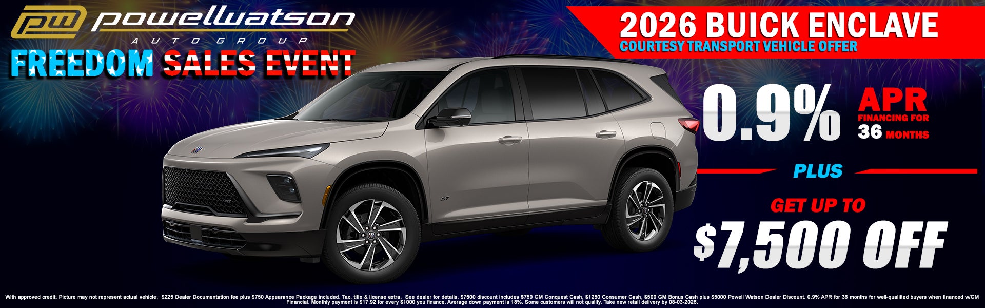 2026 Buick Enclave Offer