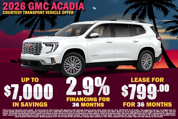 2026 GMC Acadia Offer